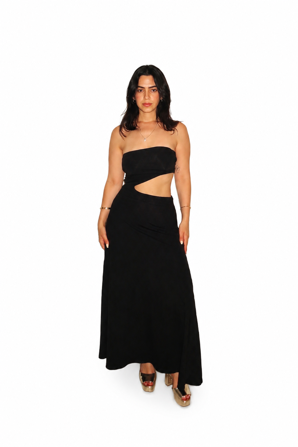 halo dress-Black