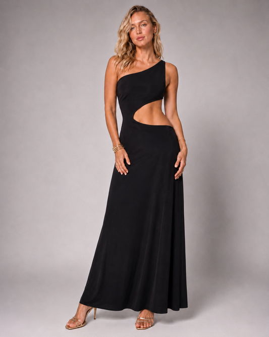 halo dress-Black