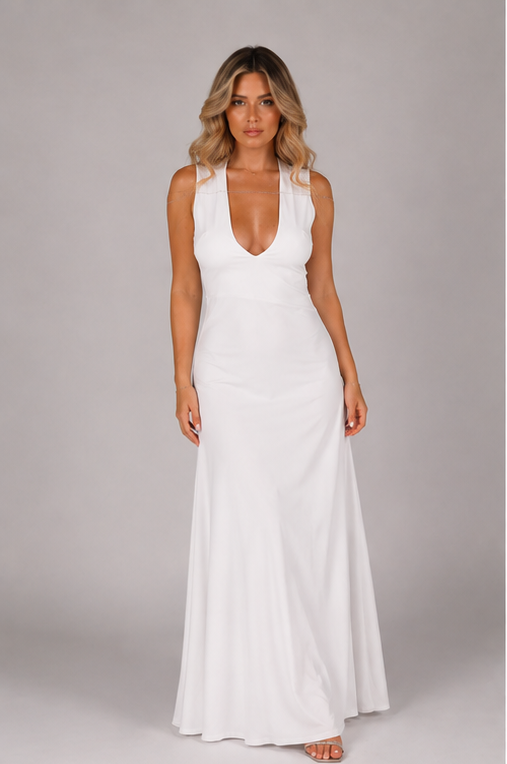 Luxe dress-White